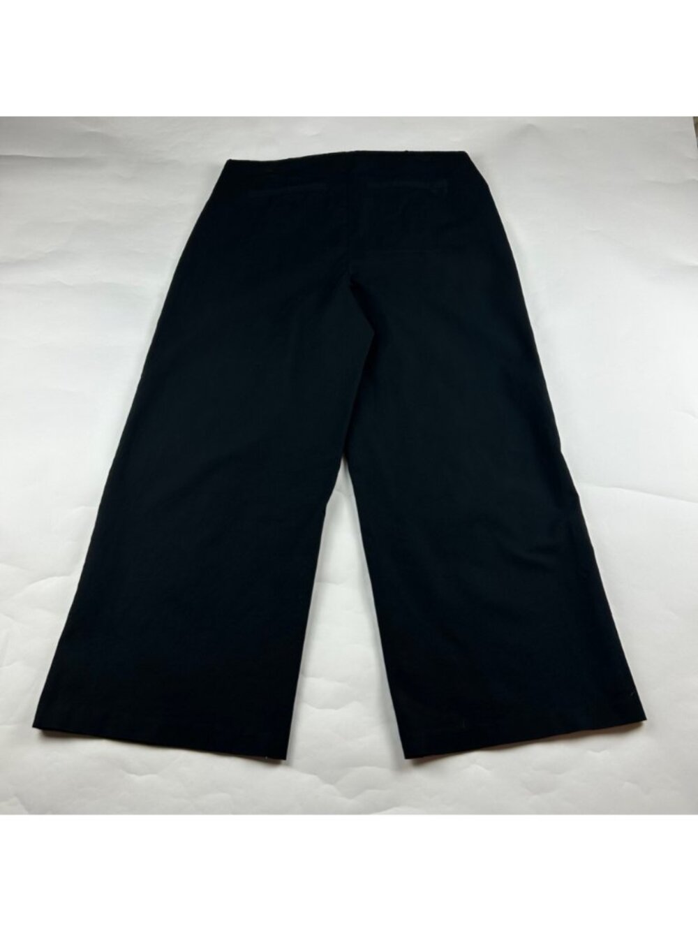 Old Navy Black Stretch Canvas High Rise Wide Leg Pixie Pant XL - Picture 7 of 8